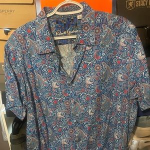 Robert Graham Blue XL Short Sleeve